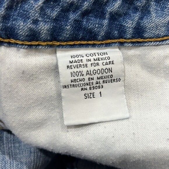LEI Vintage eDenim 100% Cotton Denim Jean Shorts Size 1 - Picture 8 of 8